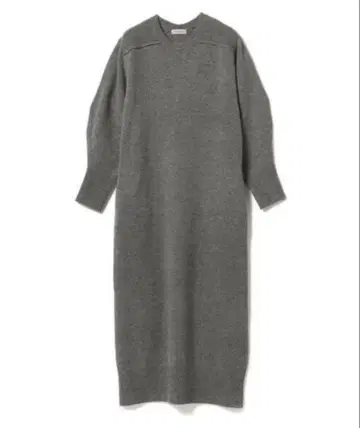 BEAMS LIGHT 그레이 니트 롱 원피스