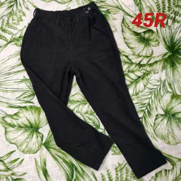 45R 블랙 팬츠 지퍼 M