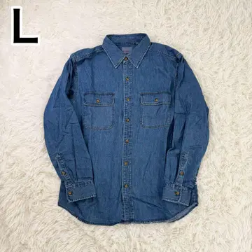 유니클로 jwa 데님 셔츠 L 사이즈 65 BLUE