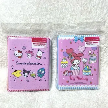 새상품 산리오 Sanrio 씰 바인더 2권