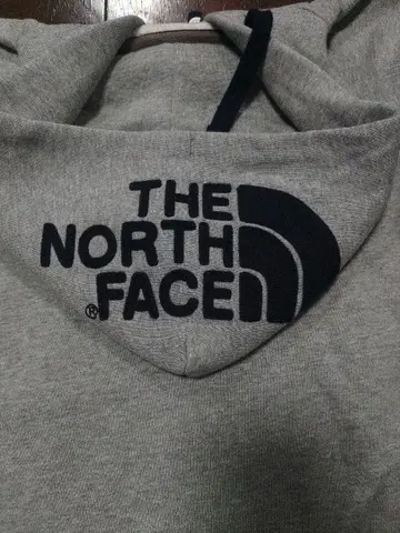 THE NORTH FACE 후드티 M 그레이 집업 자수