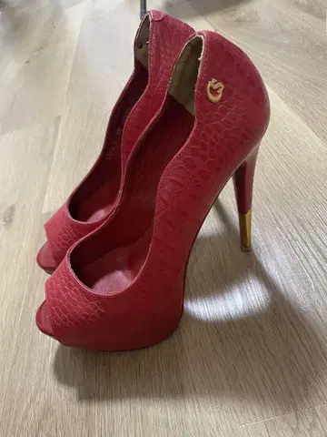 Carmen Steffens 레드 오픈토 하이힐 37/39