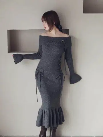 Cheryl knit long dress andmary
