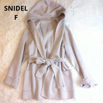 [ 미사용 새상품 ] SNIDEL 후드 부착 핑크 베이지 자켓 벨트 F