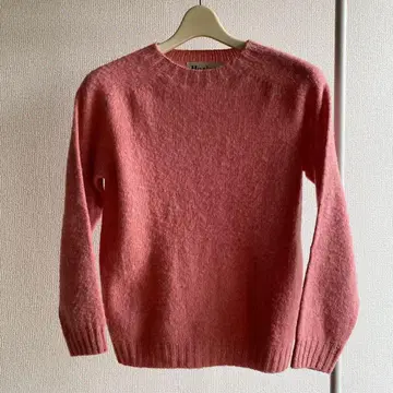 Harley of Scotland 핑크 크루넥 스웨터