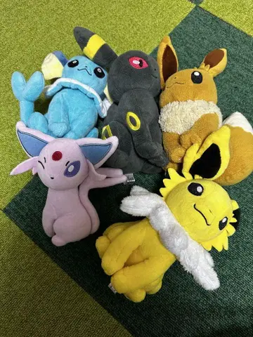 포켓몬 봉제 인형 5체 세트 이브이 진화계