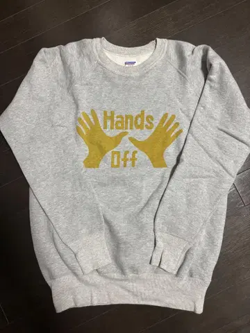 레어 Hands Off 그레이 맨투맨 M