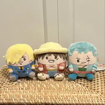 미사용 새상품 ONEPIECE 밀짚모자 일당 상디 루피 조로