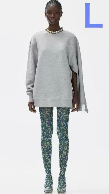 [ 새상품급 ] H&M ROKH 오버 사이즈 개더 디테일 맨투맨 L