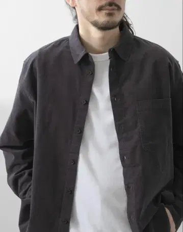 코듀로이 셔츠 차콜 Corduroy Shirts