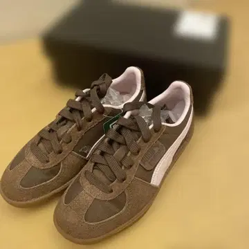 PUMA 브라운 스웨이드 스니커즈