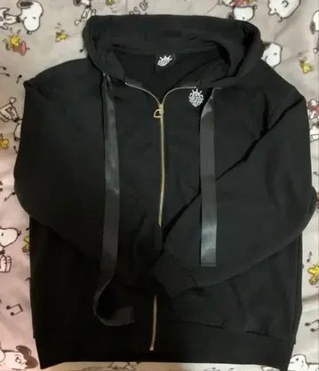 스토푸리 집업 후디 블랙