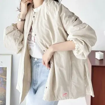 JAVA 콜라보 바스락 소재 사이드 지퍼 블루종 / 클래식 엘프