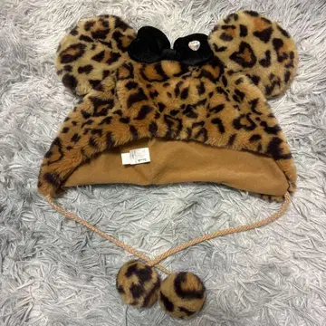 디즈니 Disney 미니 팬캡 레오파드 무늬 구형