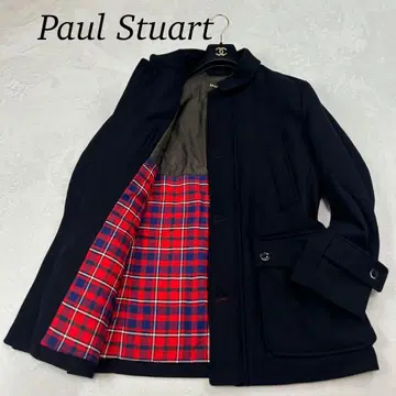 J301 L 폴 스튜어트 체스터 코트 블랙 남성용