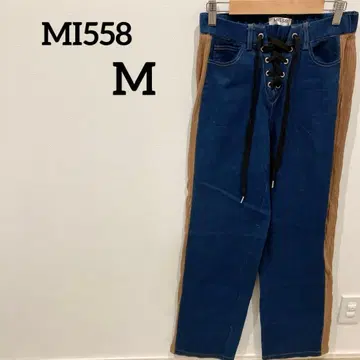 한정판 레어 MI558 [M] 레이스업 데님 팬츠 청바지