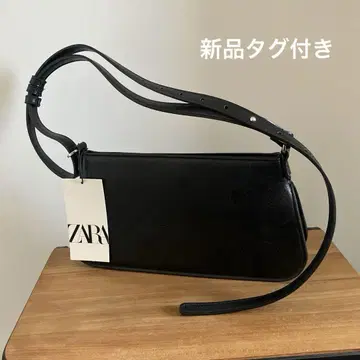 ZARA 핸드 숄더백 컴팩트 파티 백 블랙