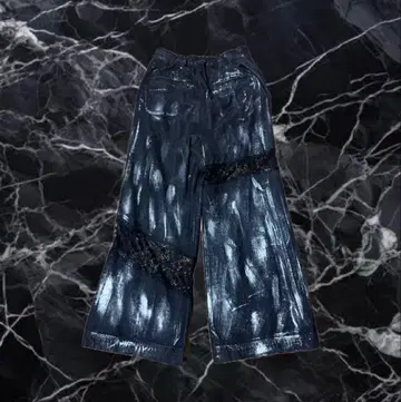 HARE EDGY MODE 레이스 절개 데님 underground