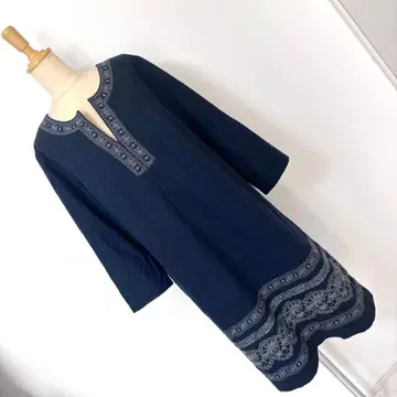 로라 애슐리 키넥 플라워 자수 원피스 b