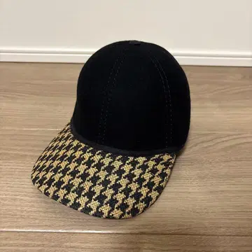 하운드 투스 패턴 야구 모자