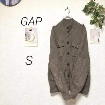 10437 GAP 갭 니트 가디건 S 울 혼방