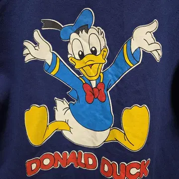 빈티지 90년대 도널드 덕 맨투맨 디즈니