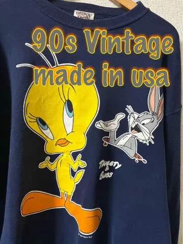 LOONEY TUNES Tweety 맨투맨 90s