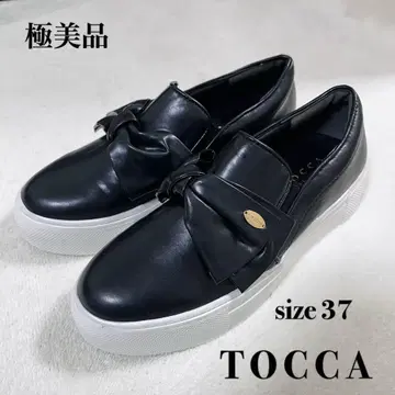컨디션 최상 TOCCA NUANCE RIBBON 스니커즈 우천 겸용 37