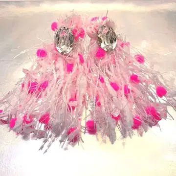 태슬 비즈 귀걸이