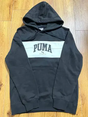 [ 속기모 ] PUMA 블랙 후드 부착 후드티