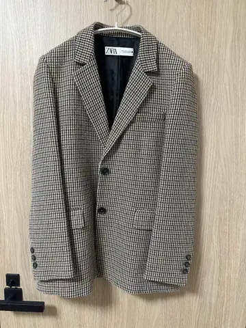 ZARA 자라 하운드투스 패턴 테일러드 자켓 S