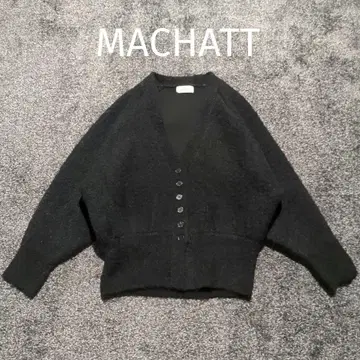 MACHATT 마차트 부클 니트 가디건 블랙