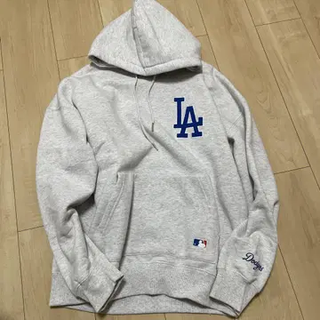 MLB 로스앤젤레스 다저스 후드티 M 사이즈 그레이