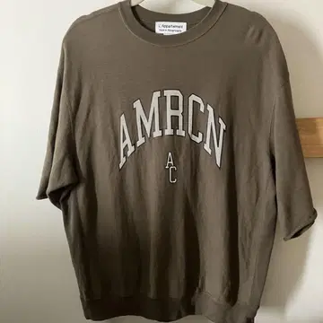 AMERICANA 하프 슬리브 스웨트