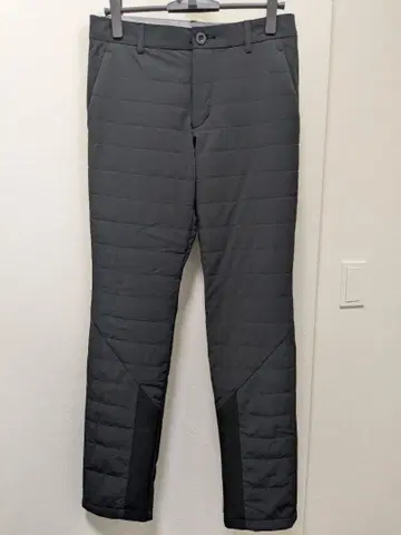 아디다스 남성용 겨울용 골프 팬츠 충전솜 퀼팅 79cm 블랙