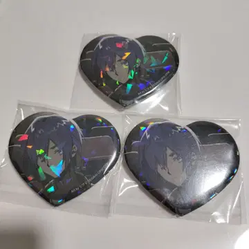 프로세카 반짝반짝 빅 하트형 캔뱃지 3개 세트 KAITO