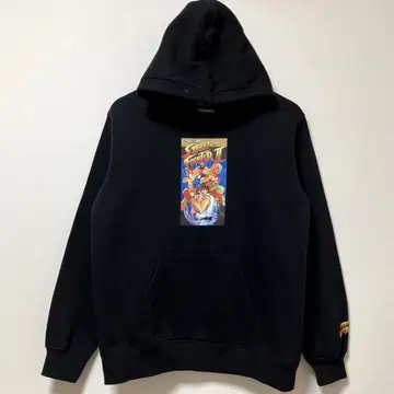 스트리트 파이터 2 블랙 후드티 가을 겨울 CAPCOM 스트2 후드티