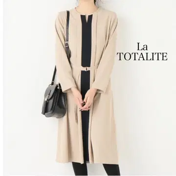 새상품급 La TOTALITE 라토타리테 바이컬러 와이드 턱 원피스
