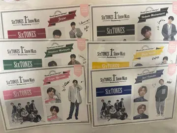 SixTONES 1주년 스티커 6인 세트