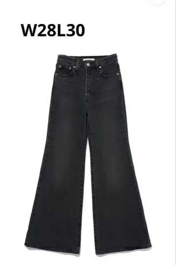 [ Levi's ] RIBCAGE BELLS 청바지 블랙