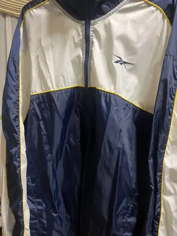 Reebok 나일론 자켓 네이비/화이트