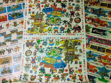 프라모델 로보다치 당시 포장지 애니메이션 포스터 인쇄물 라스트 세트