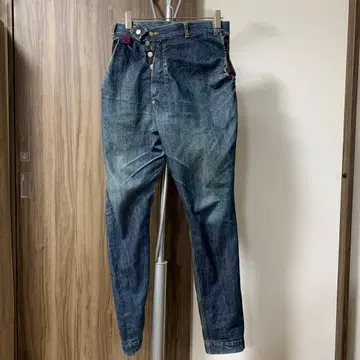 다크 블루 스트레이트 레그 데님