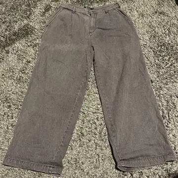 8(eight) STANDARD WEAR 그레이 와이드 팬츠 M