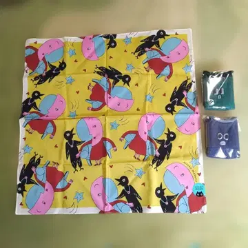 아츠코 마타노 손수건, 22.5-24.5cm (S) 양말 2켤레