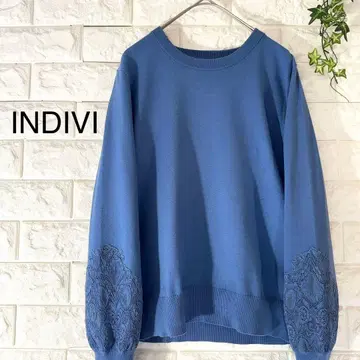 INDIVI 니트 새상품급 인디비 레이스 니트