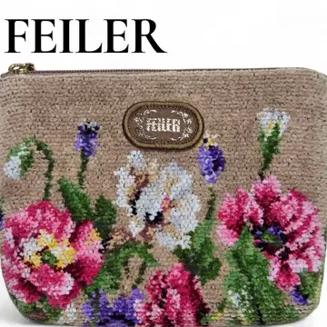[ 미사용 새상품 ] 페이러/FEILER 파우치 라비린스 셔닐 직조