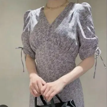 전개 머메이드 프린트 원피스