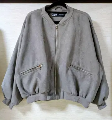 ZARA 그레이 봄버 자켓