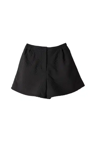 herlipto Quilted Flare Bell Shorts BLACK